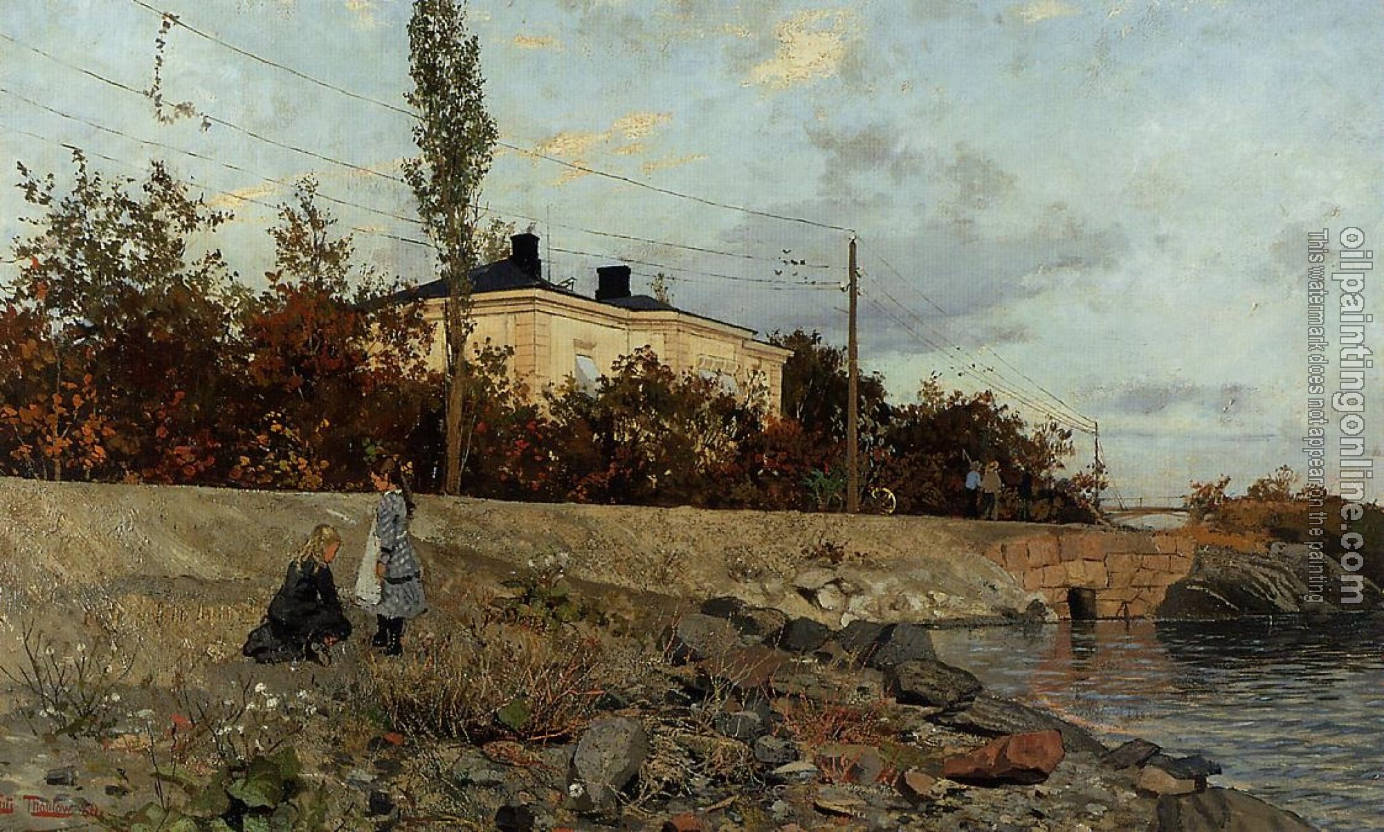 Thaulow, Frits - Evening at the Bay of Frogner